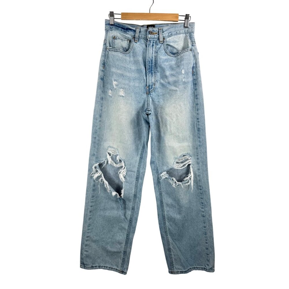 BDG high rise loose baggy jeans distressed 90s retro boho sz‎ 27